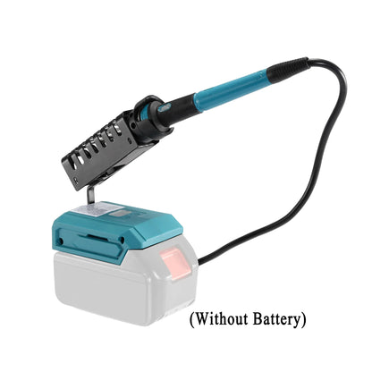 Makita 20V Battery Electric Soldering Iron – 60W Wireless Welding Tool, 300-500℃ Adjustable Temperature, Fast Heating