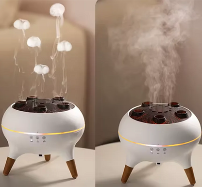 Dynamic Jellyfish 250ml Air Humidifier — Essential Oil Diffuser with Remote Control and 7-Color Night Lights for Bedroom