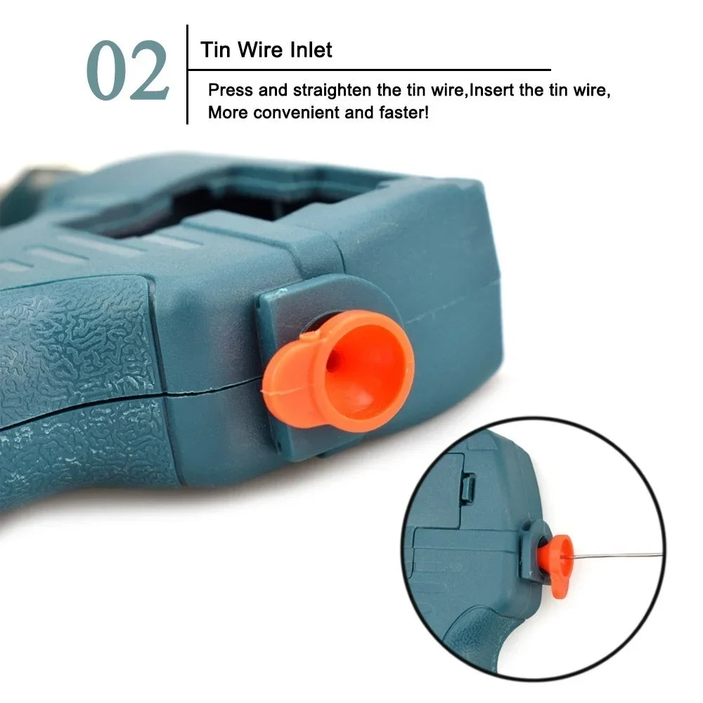 STONEGO Handheld Electric Soldering Iron — Automatic Tin Feeding Welding Repair Tool 110V/220V