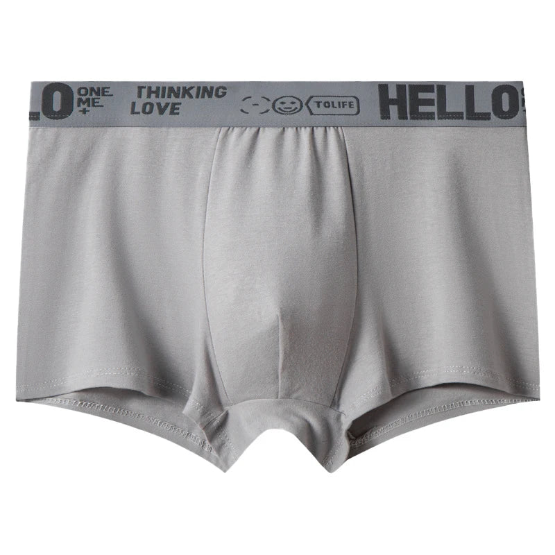 1/5PCS Men's Breathable Underwear – Comfy, Quick-Drying Stretchy Boxer Trunks, Sexy & Trendy Boxer Panties
