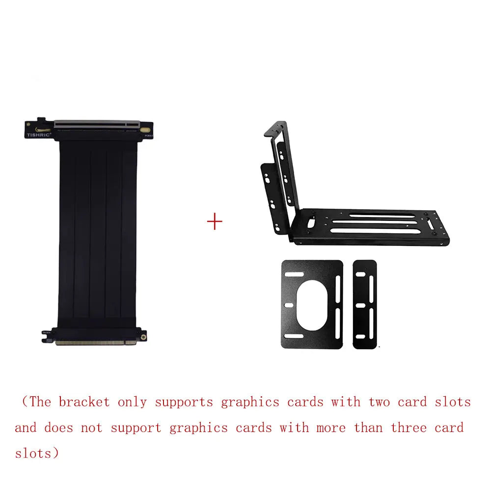 TISHRIC Aluminum GPU Support Bracket – Vertical Graphics Card Holder Stand for ATX PC Cases