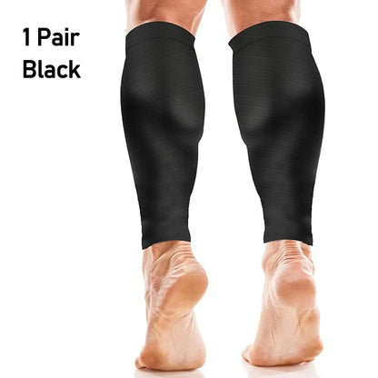 Calf Compression Sleeves - 20-30mmHg Footless Leg Support for Running, Sports and Marathon Training