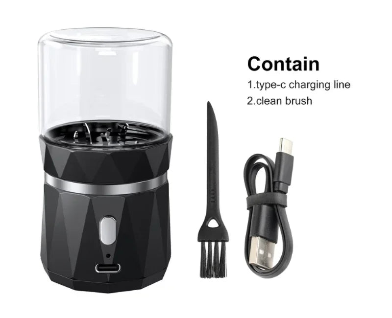 SMO Portable Electric Tobacco & Herb Grinder – Dry Grass Crusher Machine with Intelligent Touch Smoke Prevention