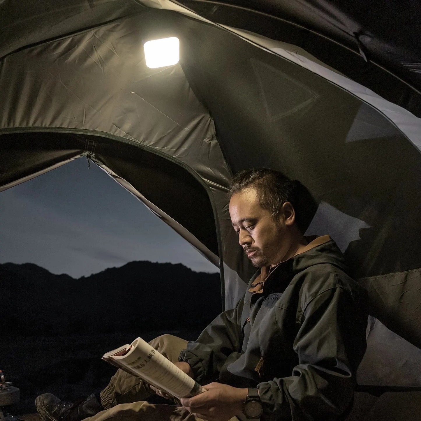 LED Camping Light - USB Charging Portable Tent Lantern, Emergency Flashlight with 4-Level Dimming for Outdoor Hiking