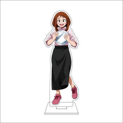 My Hero Academia 16cm Acrylic Figure Stand - Ochaco Uraraka, Shoto Todoroki, and Izuku Midoriya Anime Collectible Decor Gift