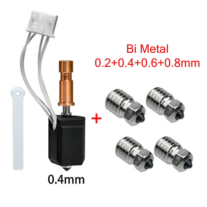 Anycubic Kobra S1 Ceramic Hotend - 24V 48W Rapid Heating 300℃ Upgrade 3D Printer Extruder Head