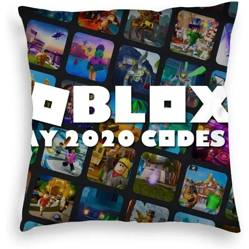 Roblox Cartoon Print Pillowcase — Gaming Cushion Cover Home Decor & Birthday Gift