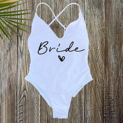 Women's Padded One Piece Swimsuit - Sexy Plus Size Beachwear Bathing Suit for Summer & Bachelorette Parties
