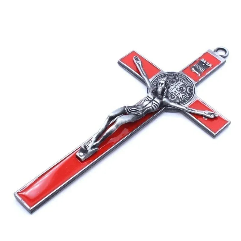 Jesus Crucifix Cross Wall Decor - Antique-Style Church and Chapel Display