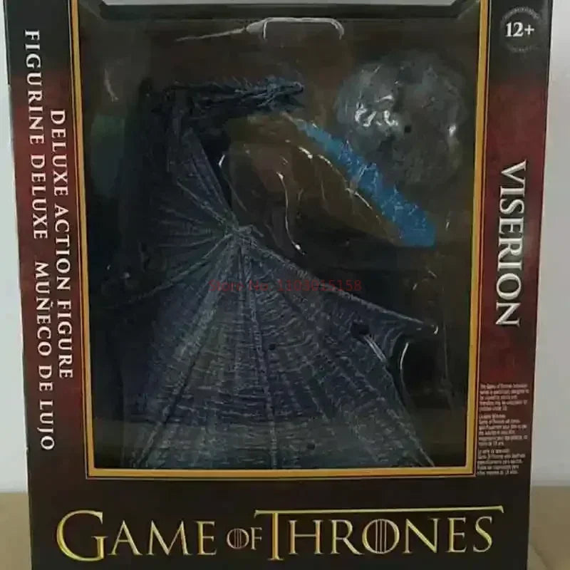 19cm Game of Thrones Viserion Frost Wyrm Figure - Black Dragon PVC Action Toy & Collectible Gift