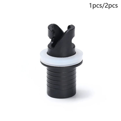 Water Sports Inflatable Boat Connector – PVC Nylon Air Valve Caps, Screw Hose Adapter & Raft Foot Pump for Fishing Kayak Accessories