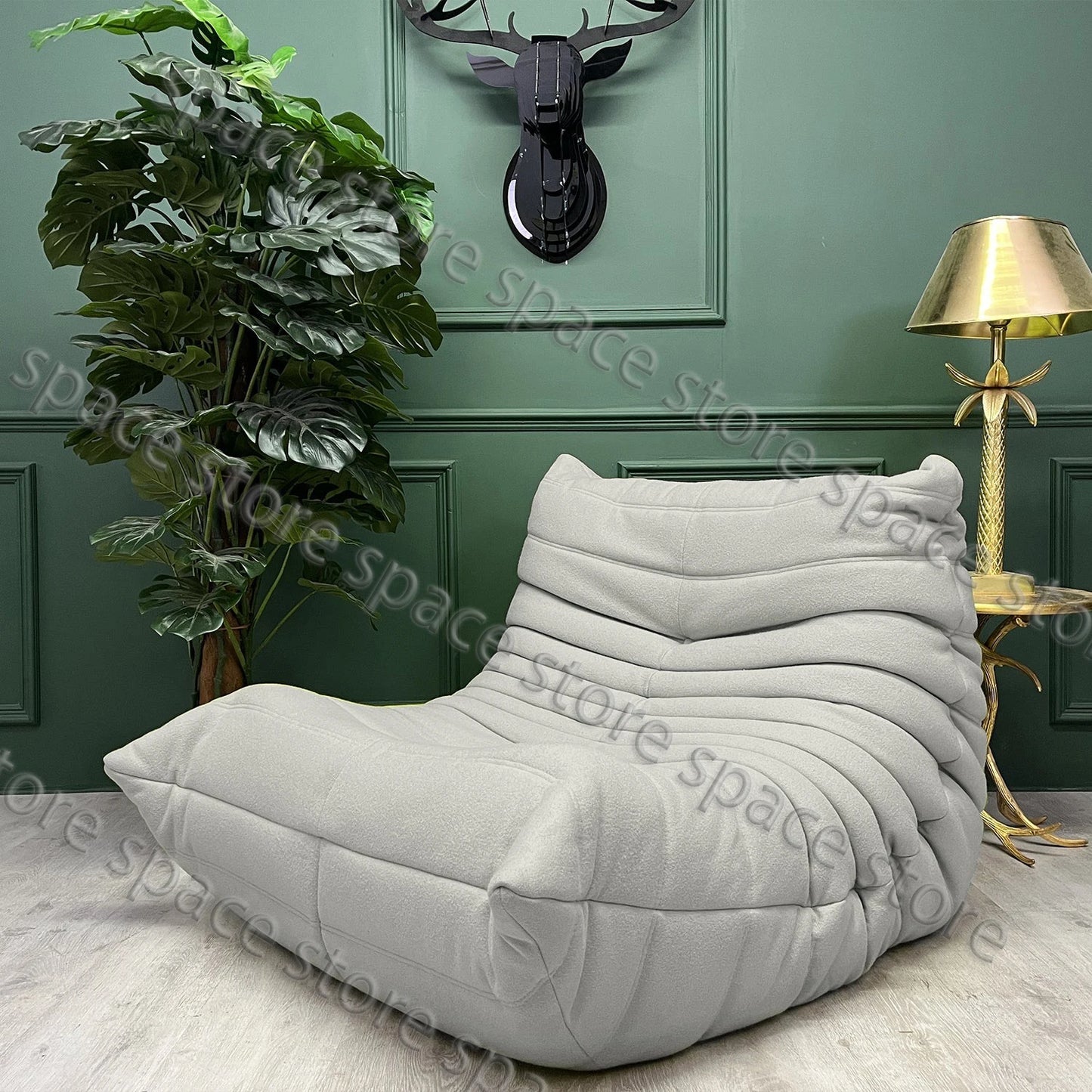 Caterpillar Single Sofa Chair – Cozy Tatami Lounge Chair for Living Room, Bedroom, Balcony, Reading, and Leisure