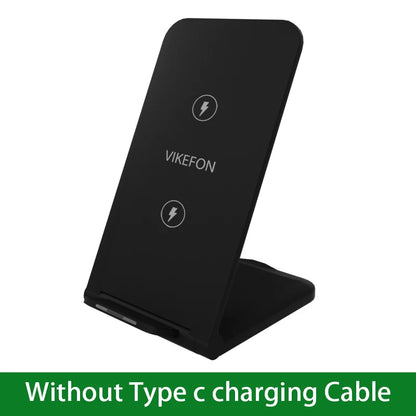 Fast Wireless Charging Stand - Compatible with iPhone 17/15/14/13/12/11 Pro & Samsung Galaxy Devices