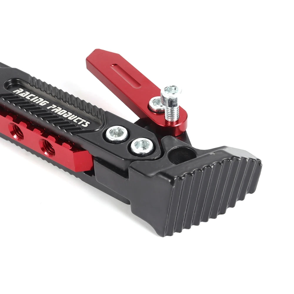 Metal Motorcycle Side Kickstand - Heavy Duty Foot Bracket Parking Stand for Stable Motorbike Support