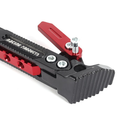 Metal Motorcycle Side Kickstand - Heavy Duty Foot Bracket Parking Stand for Stable Motorbike Support