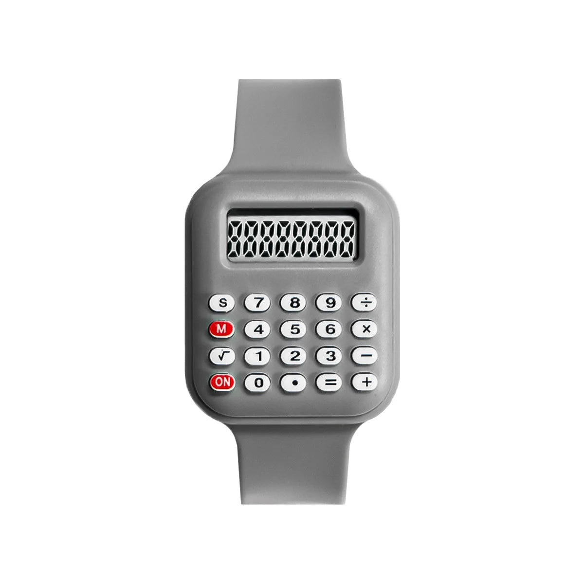 2026 Kids Digital Watch with Calculator - Rubber Strap Electronic Watch for Girls with Time & Date Display