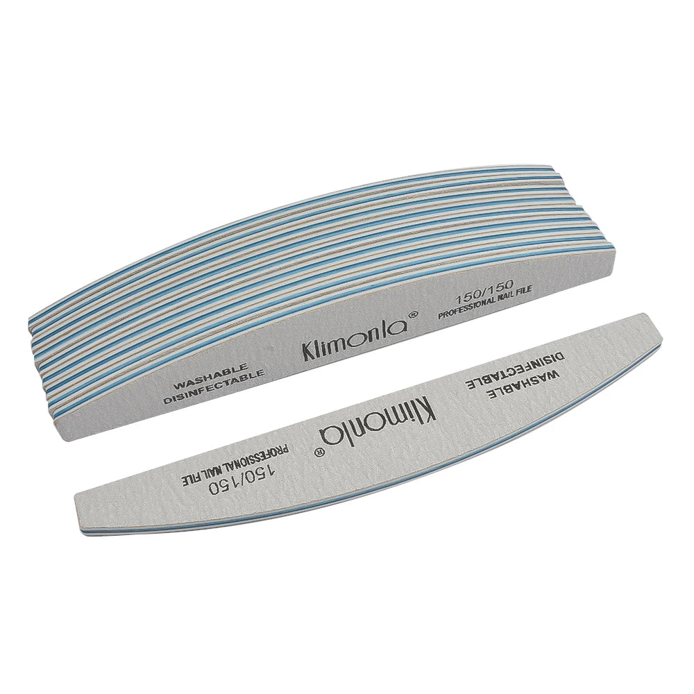 5/10PCS Professional Nail File Set - 100/180 Grit EVA Thickened Sandpaper Manicure Tools for Salon & Home Use