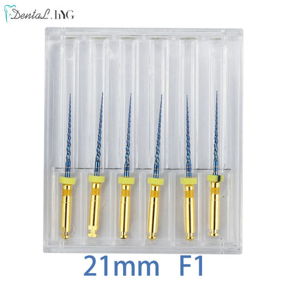 Dental SX-F3 Blue Nitinol Rotary Files – Endodontic Root Canal Engine Tool for Dentistry