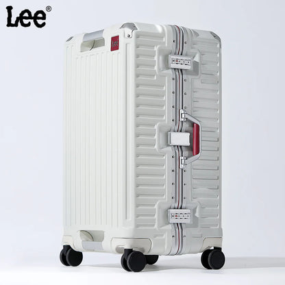 Wide Handle Travel Suitcase – Men’s and Women’s 20/24/26-Inch Carry-On Luggage with PC Aluminum Frame Trolley Case