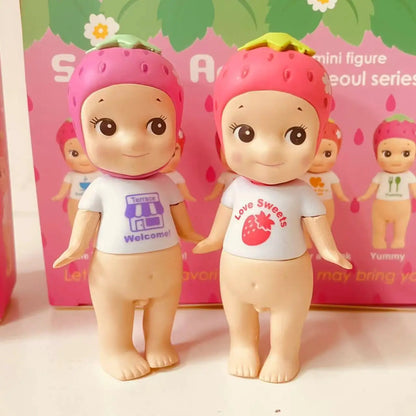 Sonny Angel Blind Box – Seoul Series Mini Anime Figures, Strawberry Dolls, Collectible Ornaments, Christmas & Birthday Gift