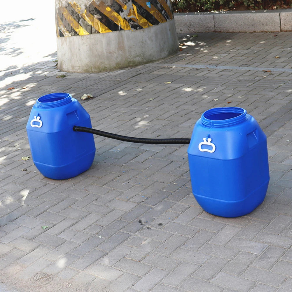 25mm Rain Barrel Hose Connector - Plastic Link Pipe Extension Kit for Garden Water Collection Systems