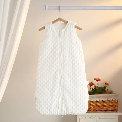 Baby Sleeping Bag - Warm Velvet Sleeveless Newborn Sleep Sack for Autumn & Winter Anti-Kick Comfort
