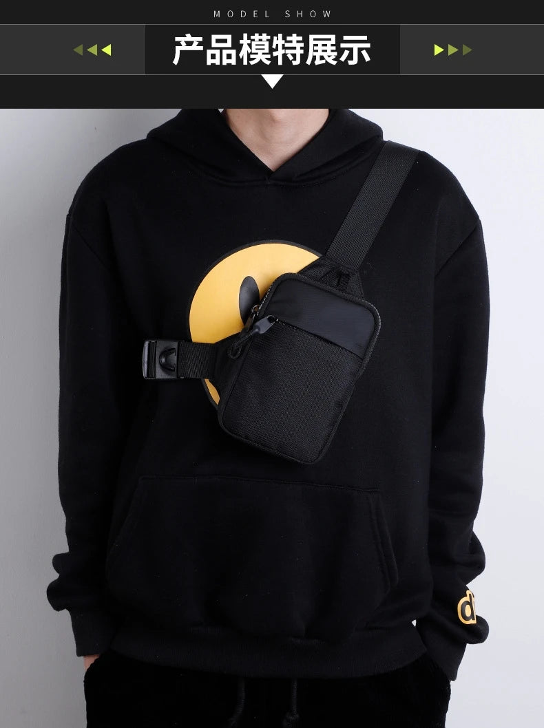 Trendy Large Capacity Chest Bag for Men and Women - Casual Crossbody Bag for Leisure, Fitness, and Sports