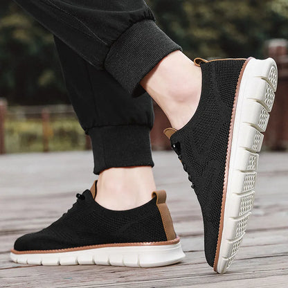 YRZL Men’s Casual Sports Shoes – Anti-Slip, Wear-Resistant, Breathable Cushioning with Color Blocking Design