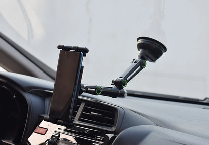 Car Dashboard Tablet & Phone Holder — Suction Mount for 7"-15" Tablets and 4"-7" Phones