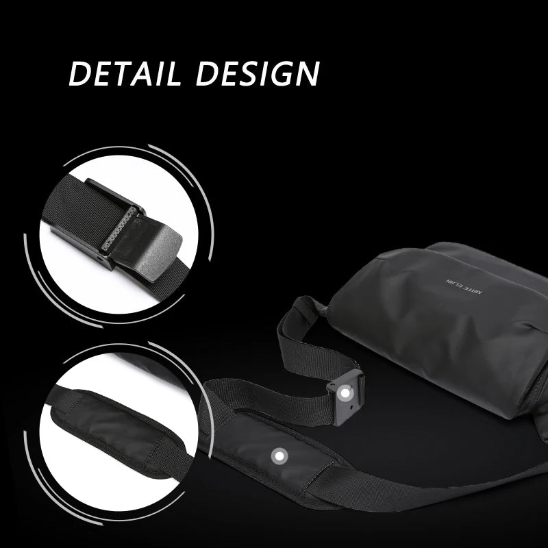 Waterproof Messenger Bag for Men – Multi-Function Anti-Theft Crossbody Sling Bag for Travel and Business