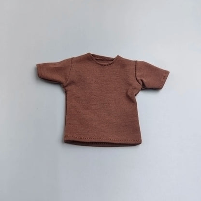 1/6 Scale Black T-Shirt for 12" (30cm) Action Figures — Male & Female DIY Model Accessories