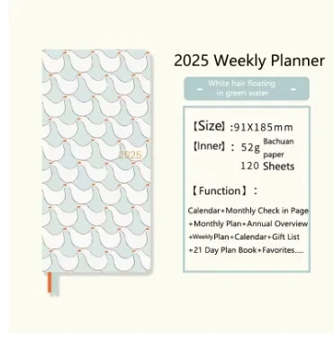 Kinbor 2025 Weekly Planner – Two Pages per Week Schedule Book for Time Management & Daily Efficiency