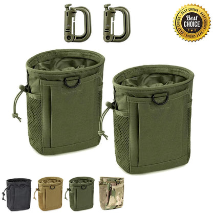Molle Dump Pouch – Adjustable Hunting Magazine Recovery Bag, Ammo Belt Waist Fanny Pack, Holster Bag