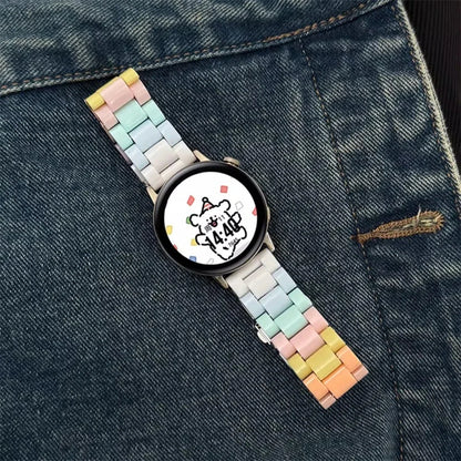 Cute Rainbow Candy Resin Watch Band for Samsung Galaxy Watch 4/5/6/7 Pro – Sport Bracelet Strap 20mm/22mm