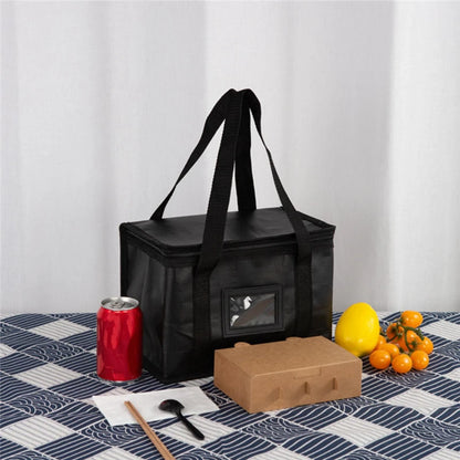 Portable Large Insulated Food Delivery Bag – Thermal Pizza & Takeaway Cooler, Warm Food Storage Tote for Camping, Picnic & Drink Carrier Bag