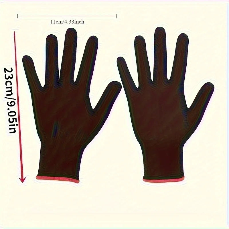 Breathable Nylon Garden Work Gloves - Lightweight Gloves for Digging & Planting