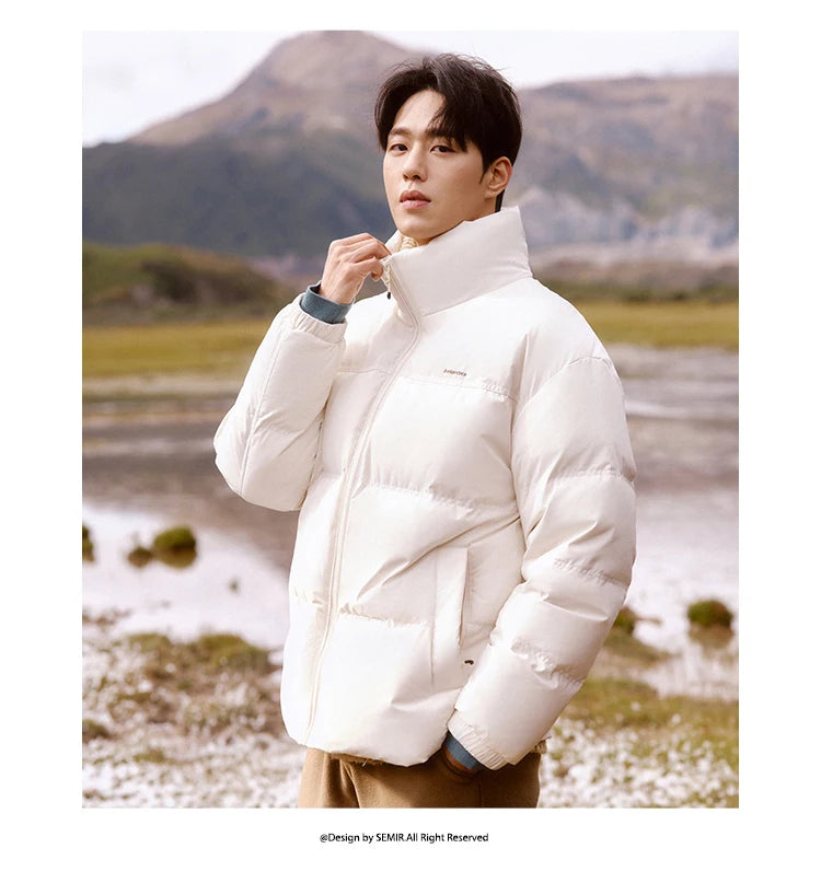 Semir 2024 Winter Down Jacket – Windproof, Waterproof Puffer Coat for Men and Women, Cold-Proof Outerwear for Couples