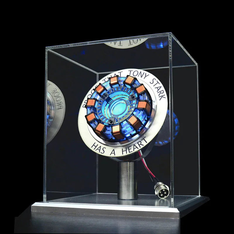 Avenger Iron Man Mk1 Arc Reactor - Tony Stark Heart of Mark LED Light Model, 1:1 Cosplay Chest Lamp, Superhero Toy for Kids