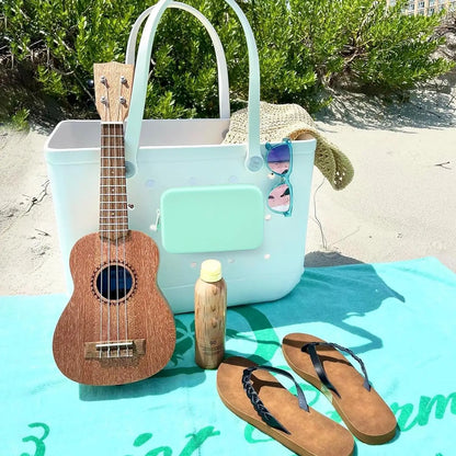 Silicone Phone Holder for Beach Bag – Soft Waterproof Insert Wallet Charm, Bo Bag Accessories Attachment for Beach Travel & Storage Convenience