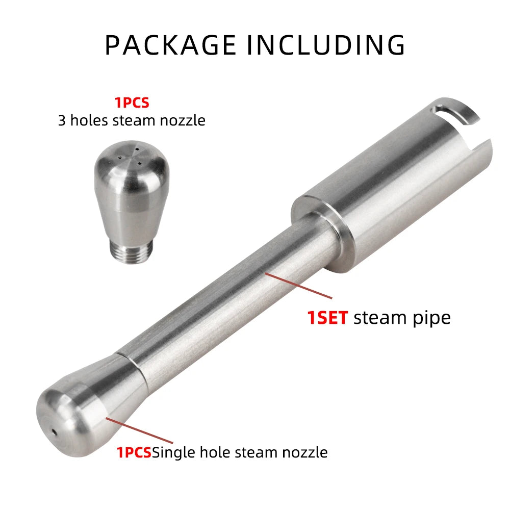 Coffee Maker Steam Wand Nozzle — Stainless Steel Multi-Hole Milk Foam Tip, Compatible with Delonghi EC685