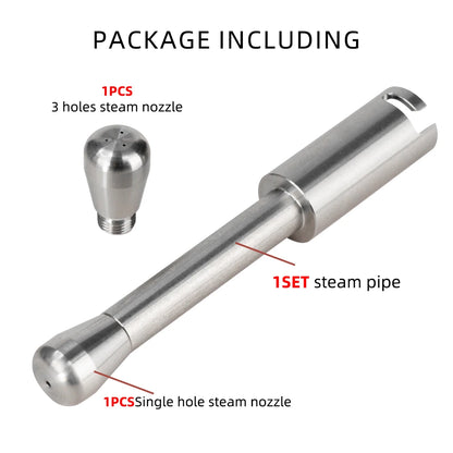 Coffee Maker Steam Wand Nozzle — Stainless Steel Multi-Hole Milk Foam Tip, Compatible with Delonghi EC685