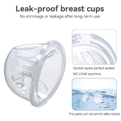 Wearable Electric Breast Pump — Portable Hands-Free Silent Breast Milk Extractor & Collector, 1PCS