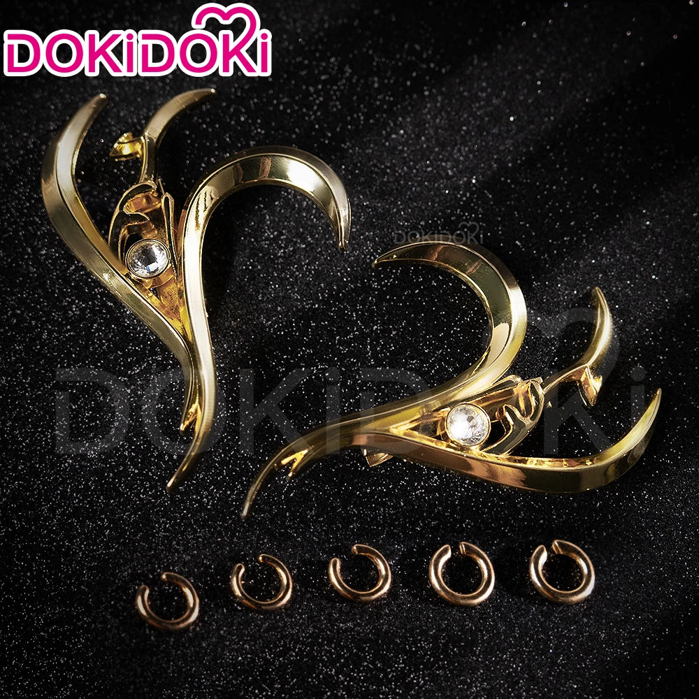 Rumii Miraa Zoeyy Cosplay Earrings — DokiDoki Metal Headwear for Halloween & Costume Accessories