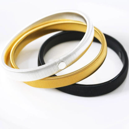 Adjustable Elastic Armband Sleeve Holders - One Pair for Women and Men - Fashionable Arm Cuffs Bands for Party, Wedding, and Clothing Accessories
