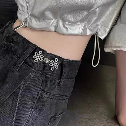 Knot Waist Buckle - Detachable Non-Sew Waist Tightening Accessory
