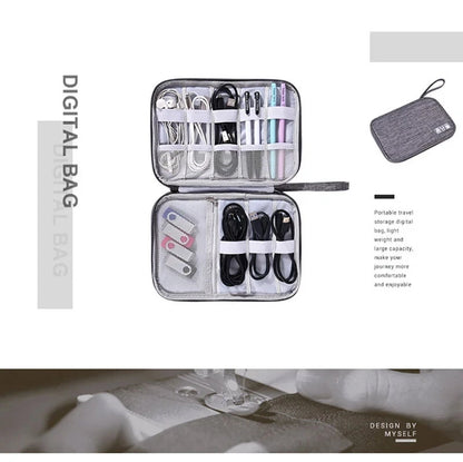 Waterproof Travel Cable Organizer Bag – Portable Digital Storage Pouch for Electronic Accessories