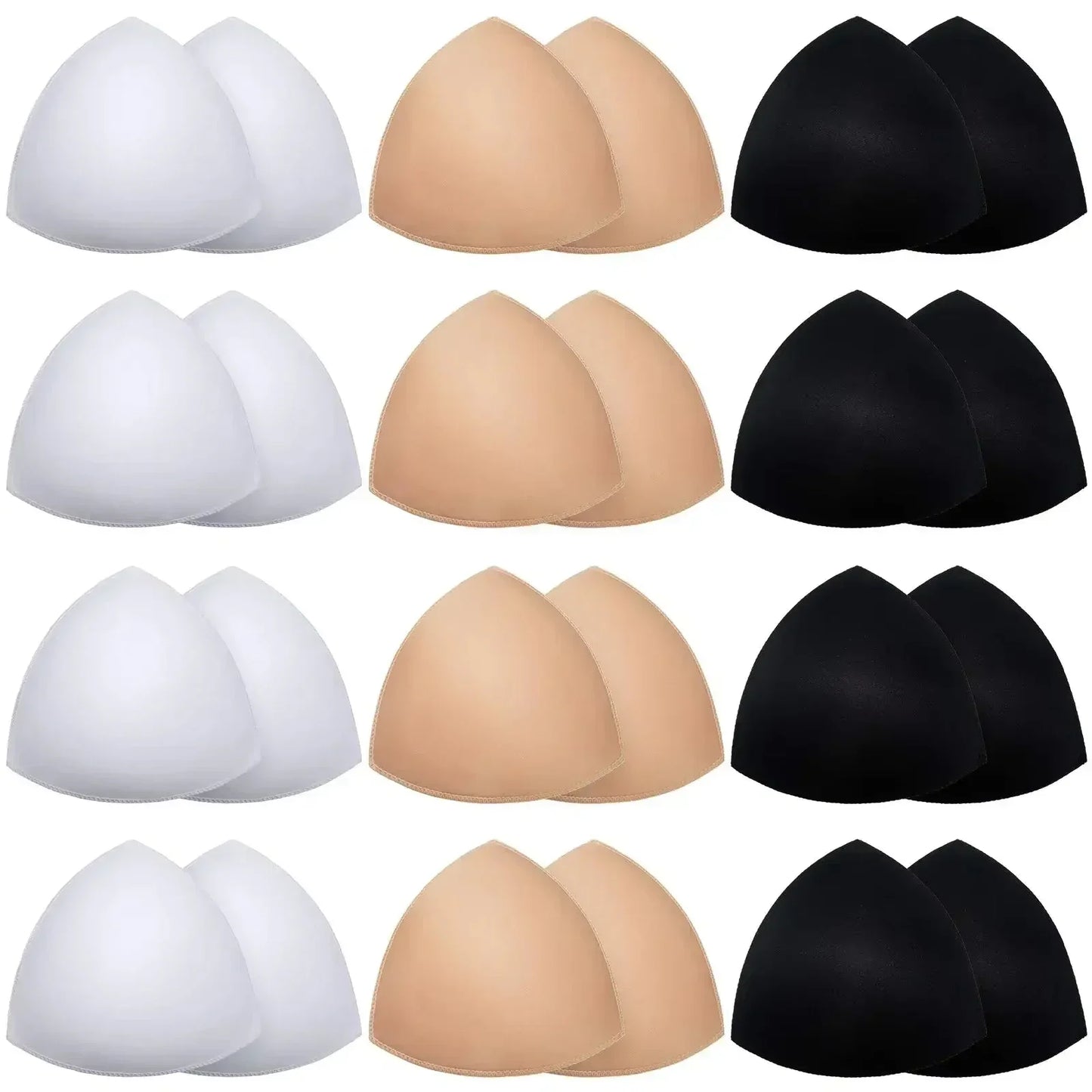 Triangle Push Up Bra Pads for Women – Invisible Bikini & Swimsuit Breast Enhancer Inserts (2–20 Pack)