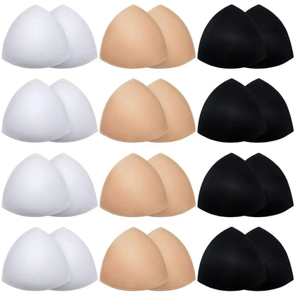 Triangle Push Up Bra Pads for Women – Invisible Bikini & Swimsuit Breast Enhancer Inserts (2–20 Pack)