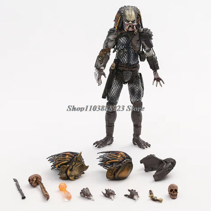 NECA Predator Figure — Ultimate Shaman Elder Armored Jungle Hunter with Snake Vision, Alien Model Toy Gift