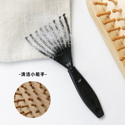 Professional Hair Salon Comb & Brush Cleaner – Aluminum Comb with Plastic Handle for Hair Removal